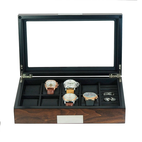 8 Slots Wooden Watch/Cufflink box