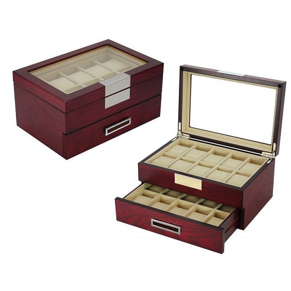 20 Slots Wooden Watch Box