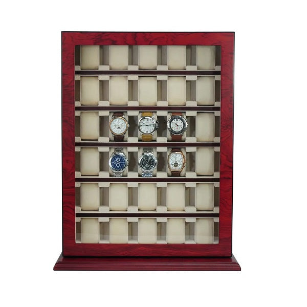 30 slots Wooden Watch Cabinet