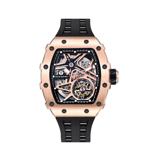 Skeleton Dial Waterproof Mechanical Watch