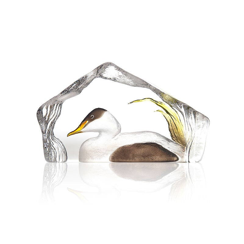 Eider Duck Crystal Sculpture