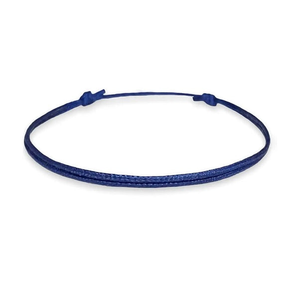 Adjustable Blue Nylon Bracelet