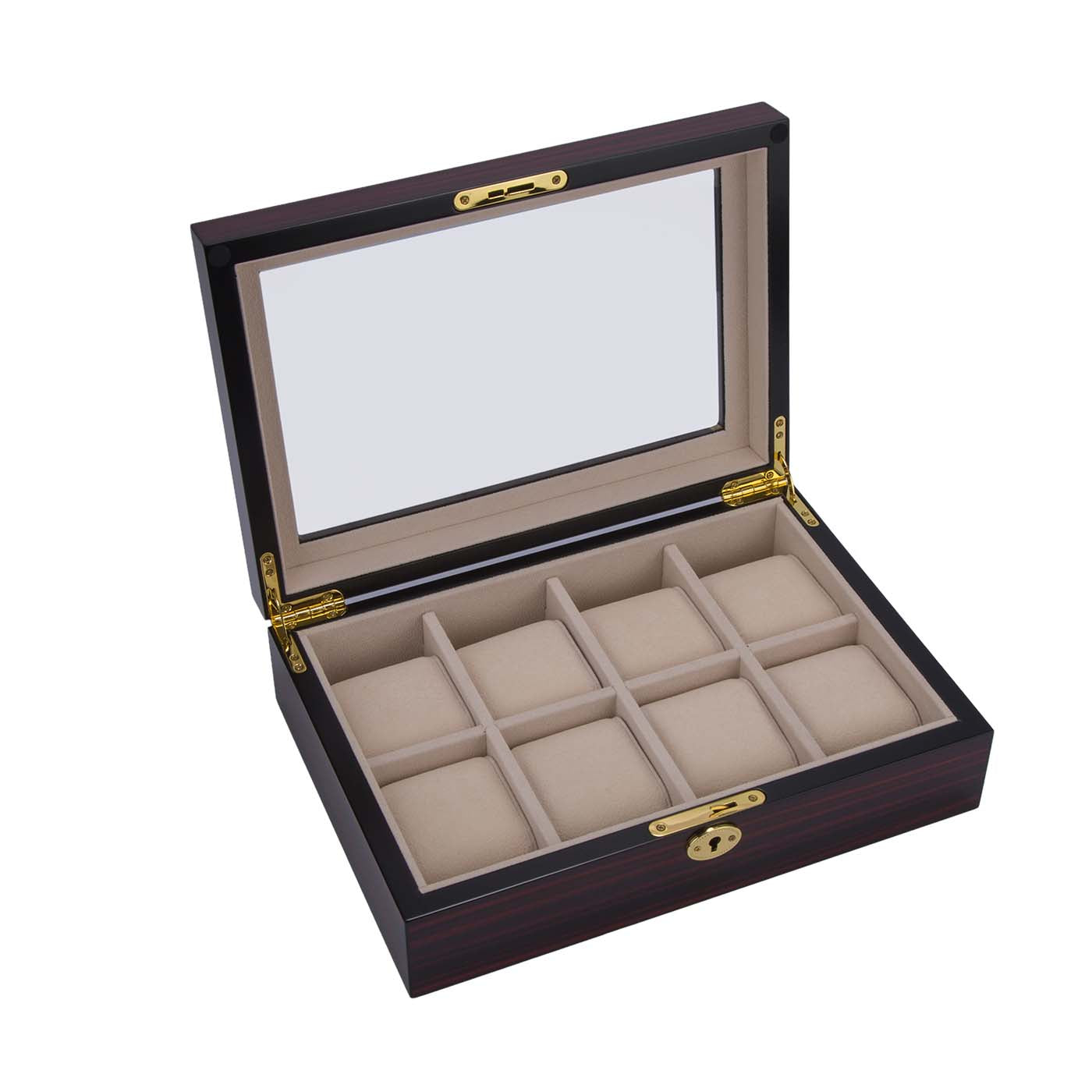 8 Slots Wooden Watch Box
