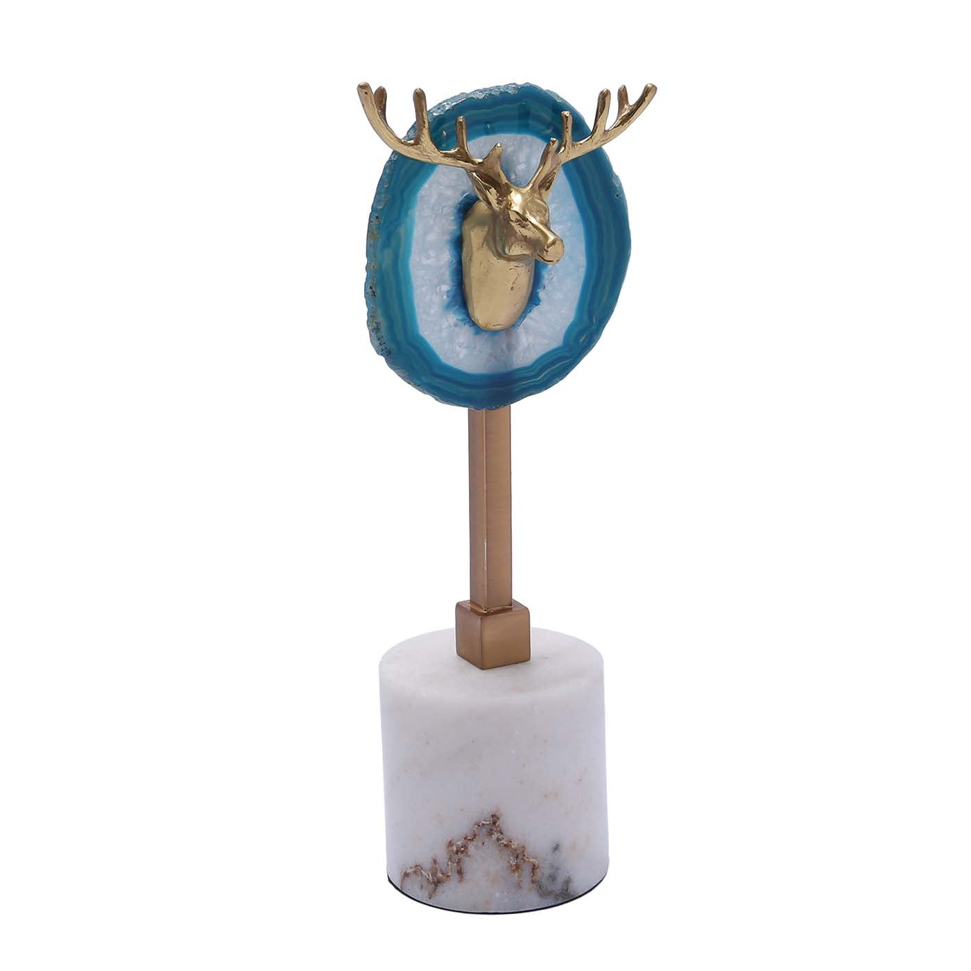 Blue Dear Head Decor