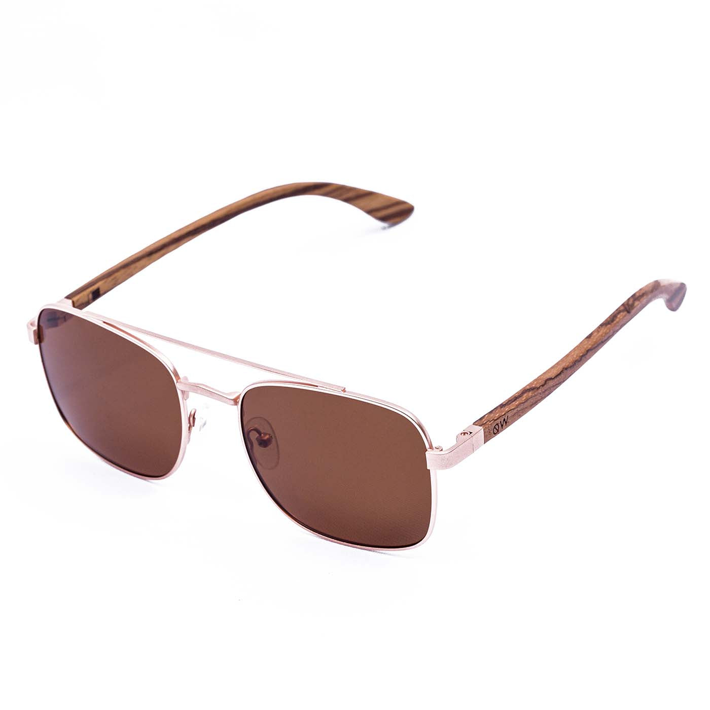 Qwood Glasses Stainless Steel and Ebony Wood