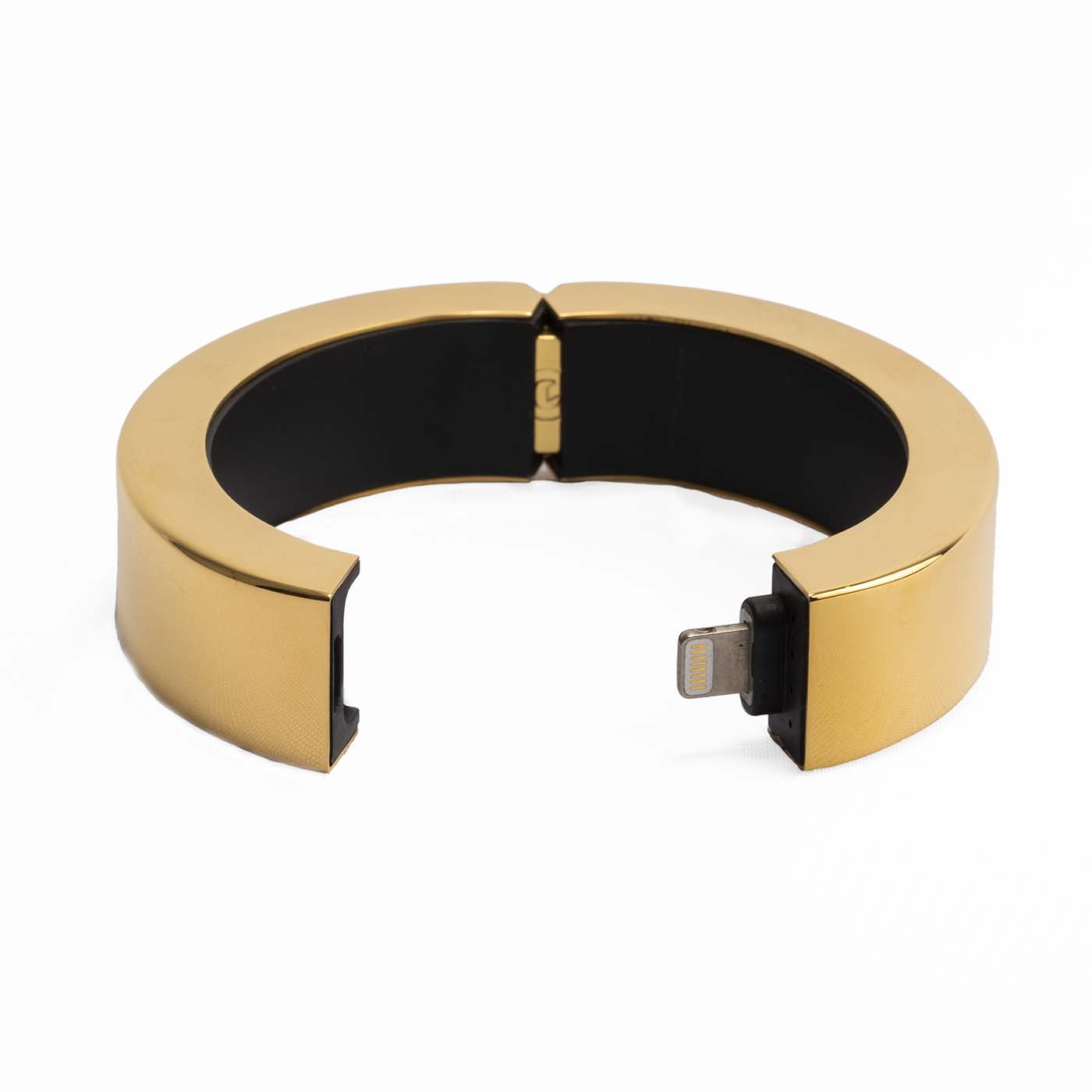 Q Design Polished Gold charging Bracelet