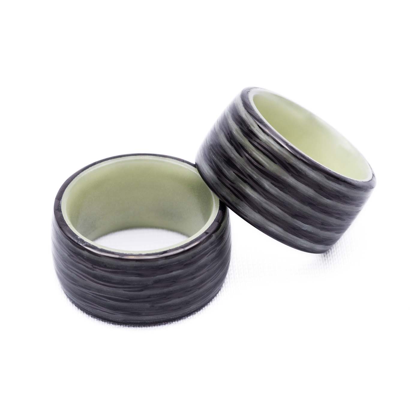 Carbon-Fi Ring Green Satum