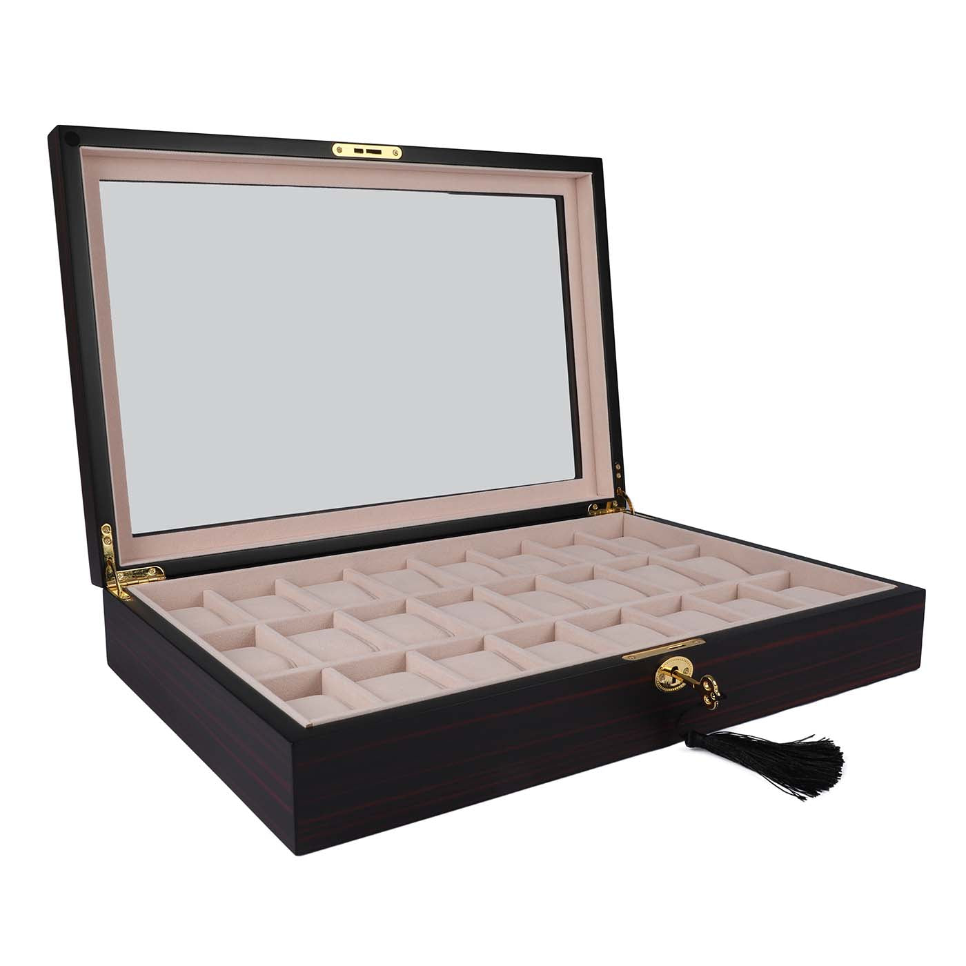 24 Slots Wooden Watch Box