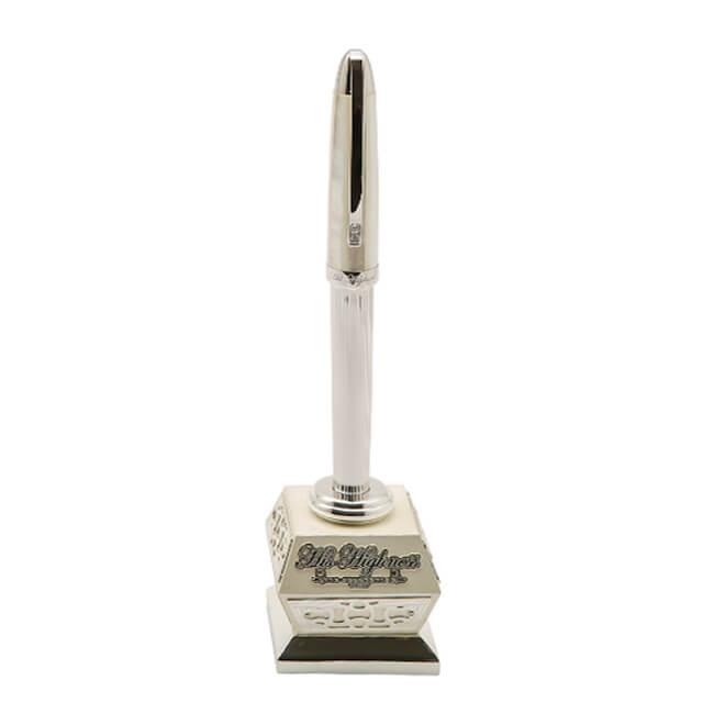 White Set with Sterling Pen