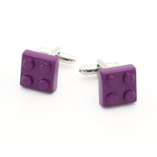 Purple Lego Cufflinks