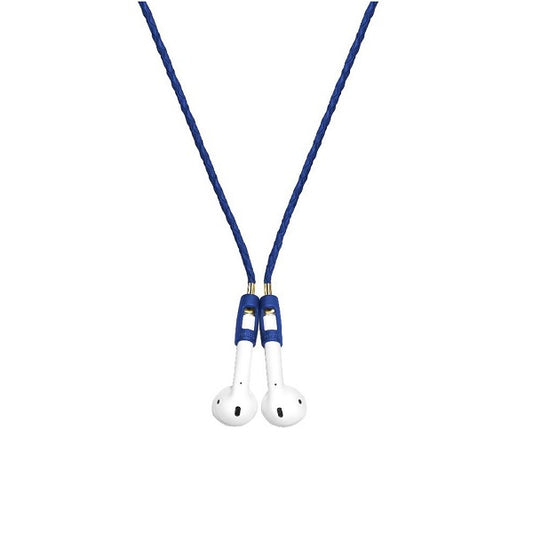 Magnetic Leather Strap for Airpods Blue