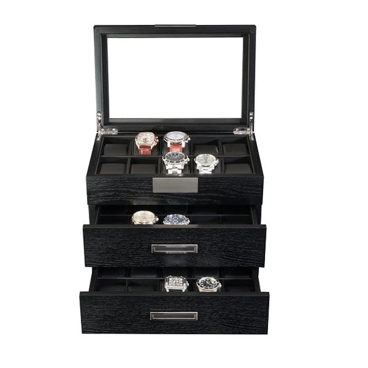 30 Slots Wooden Watch Box