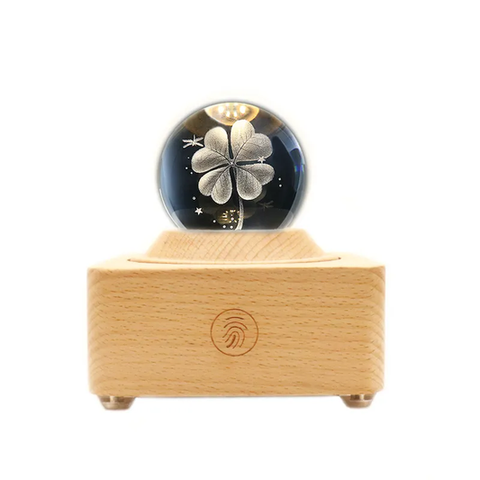 The crystal ball bluetooth speaker (Four Leaf Clover)