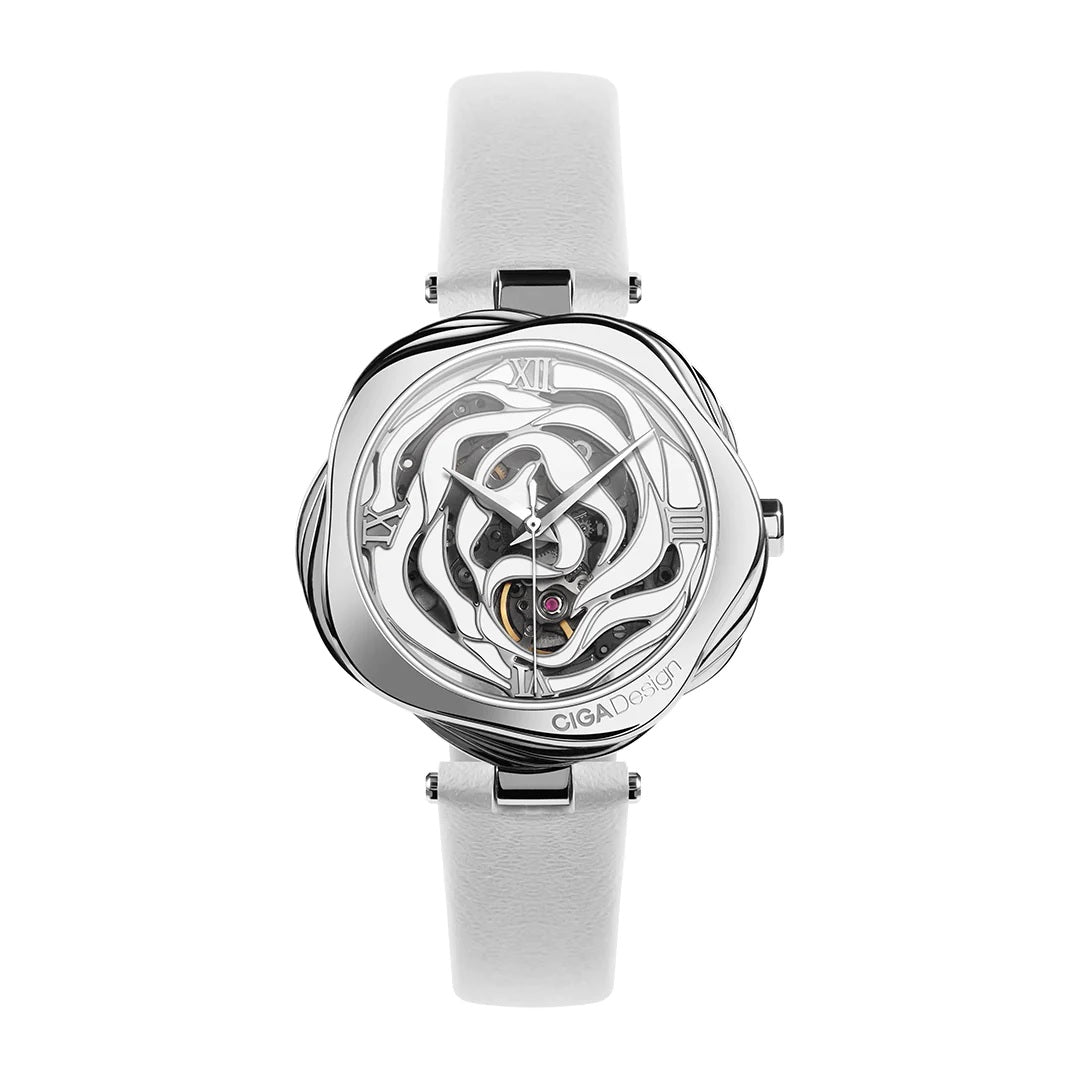 R Series Danish Rose Automatic Mechanical Skeleton Watch