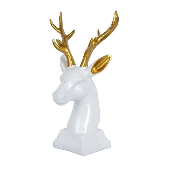 Reindeer Head Figurine