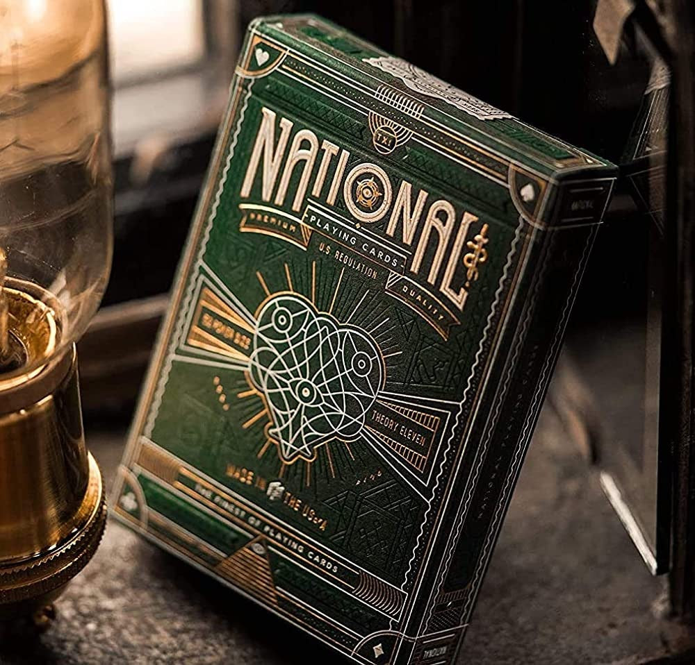 Green National Playing Cards