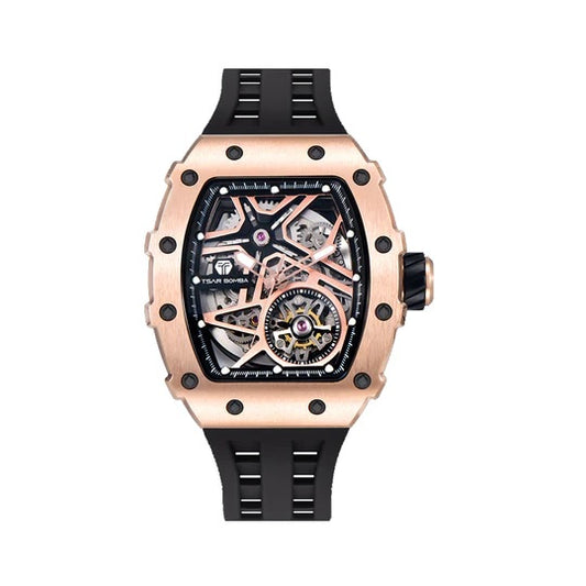 Skeleton Dial Waterproof Mechanical Watch