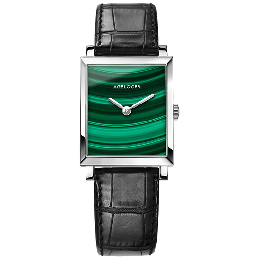 Agelocer Quartz watch Retro Malachite watches