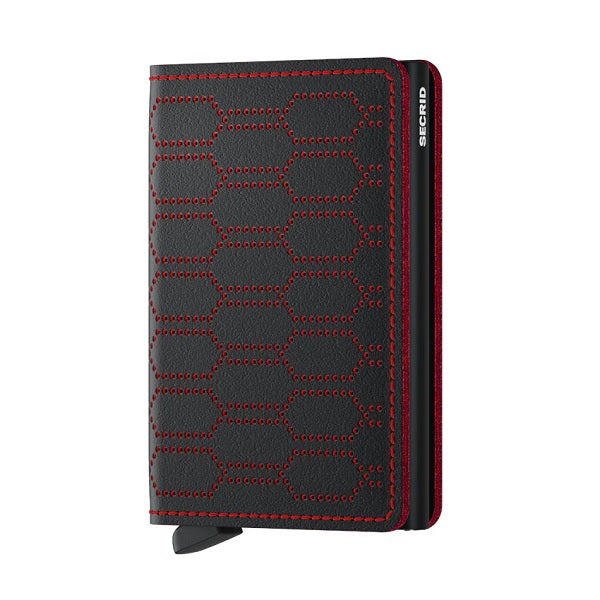 Secrid Slim Wallet - Fuel Perforated Black/Red