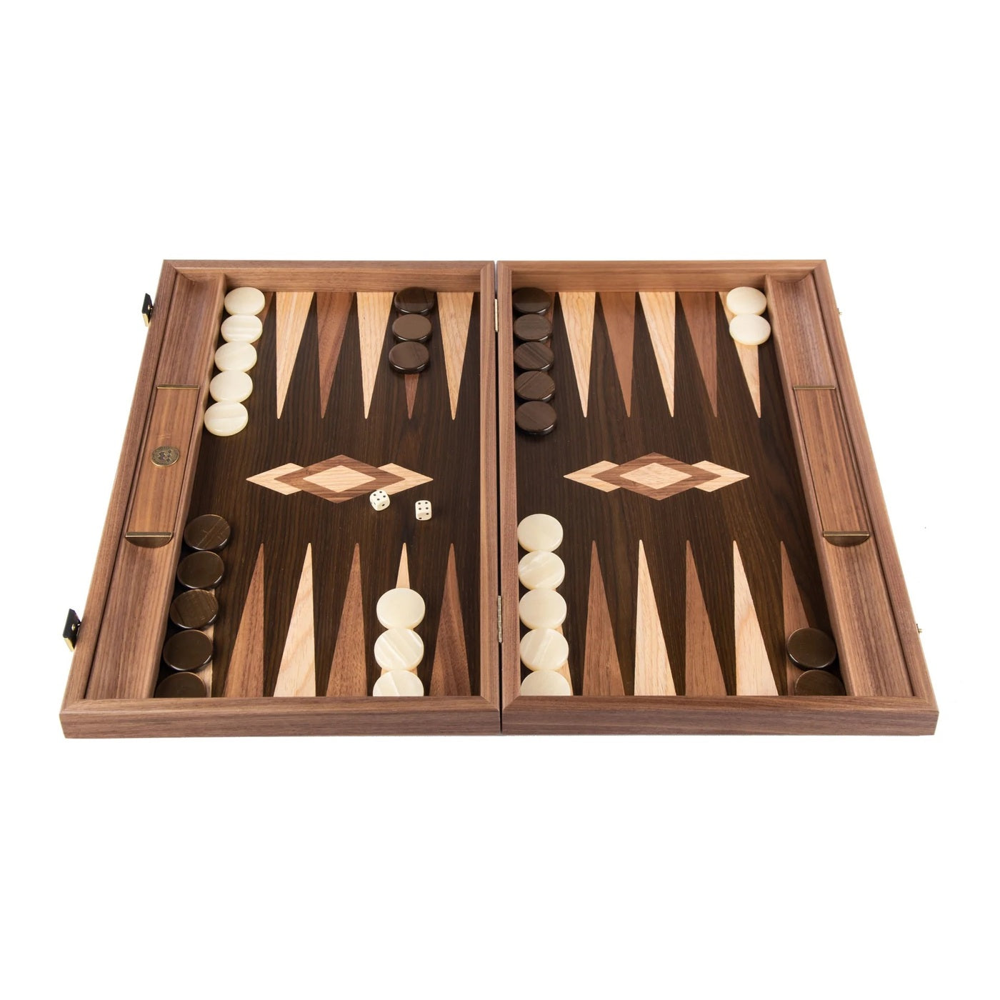 Walnut Natural Tree Trunk Backgammon