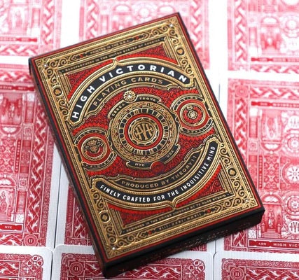 High Victorian Red Playing Cards