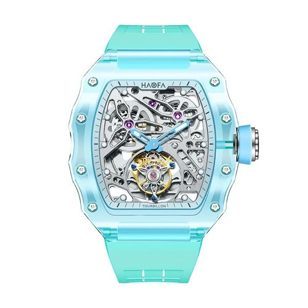 Color Crystal Skeleton Self-winding Tourbillon Watch