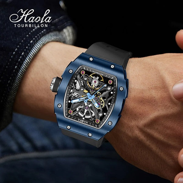 Ceramics Bezel (Front & back) Automatic Skeleton Watch