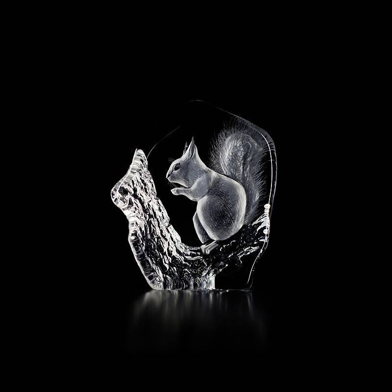 Squirrel Glass Decor