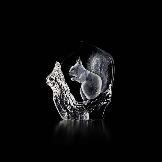 Squirrel Glass Decor