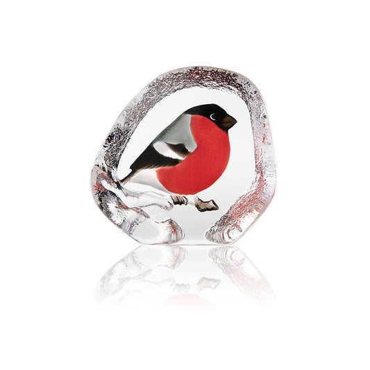 Bullfinch Crystal Sculpture