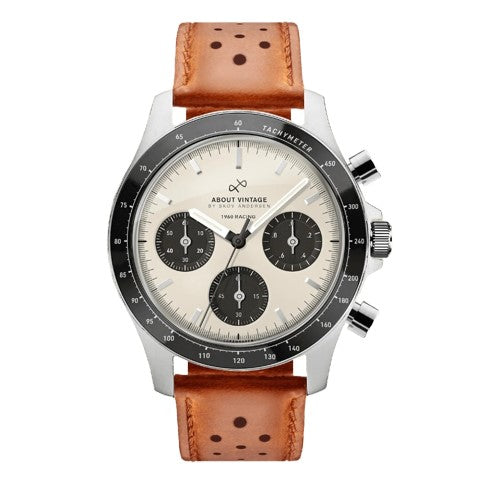 1960 RACING CHRONOGRAPH, STEEL / OFF WHITE & BLACK