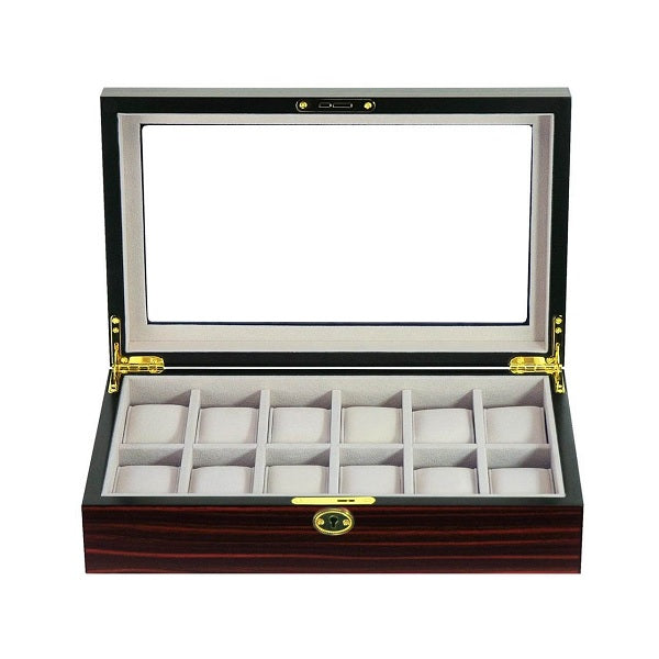 12 Slots Wooden Watch Box