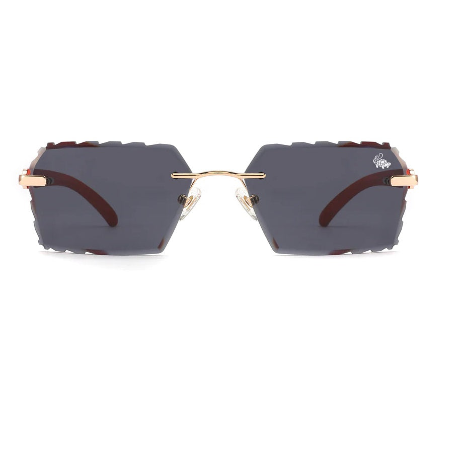 Diamond Cut Kennedy Red Wood | Black