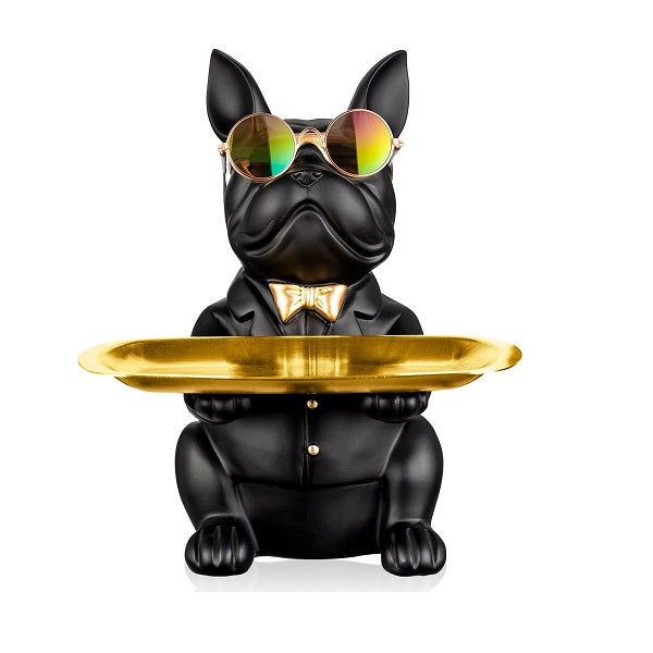 Black Bulldog Storage Tray