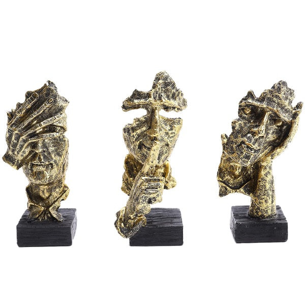 3 pc Resin Sculptures