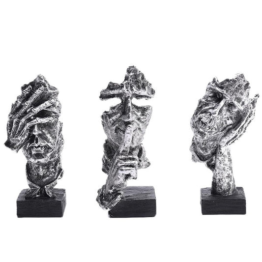 3 pc Resin Sculptures