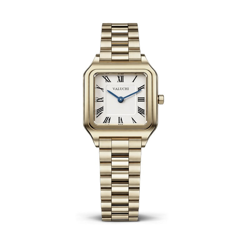 Quadris - 21mm Yellow Gold Roman