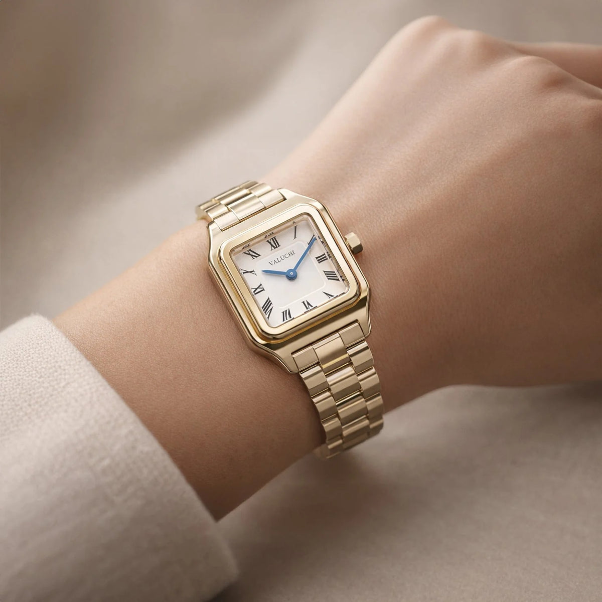 Quadris - 21mm Yellow Gold Roman