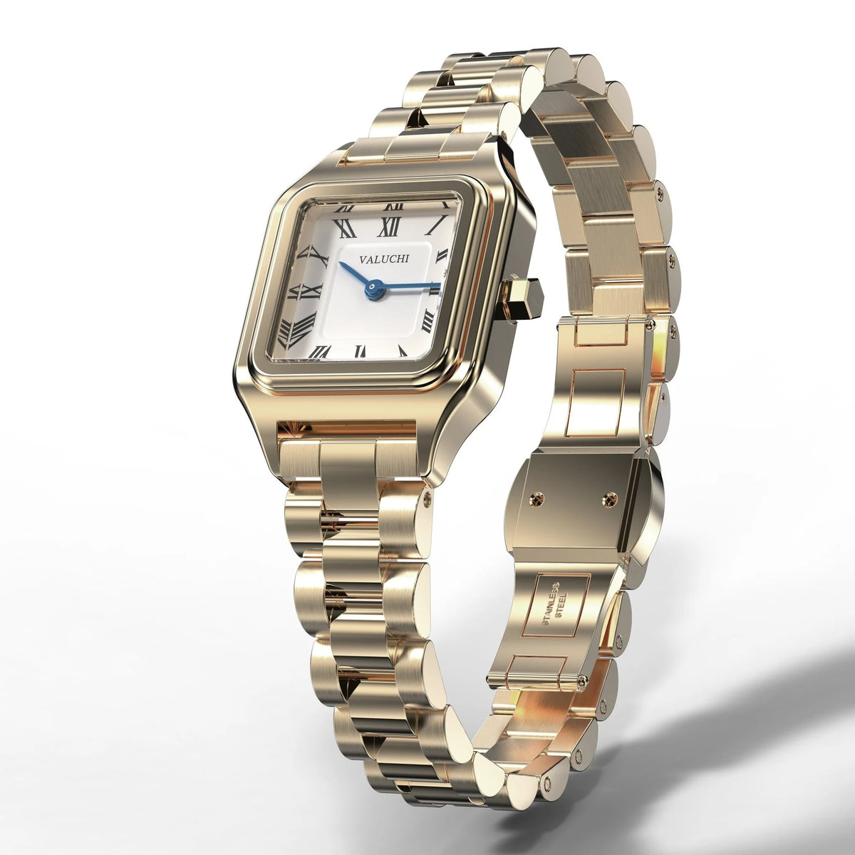 Quadris - 21mm Yellow Gold Roman