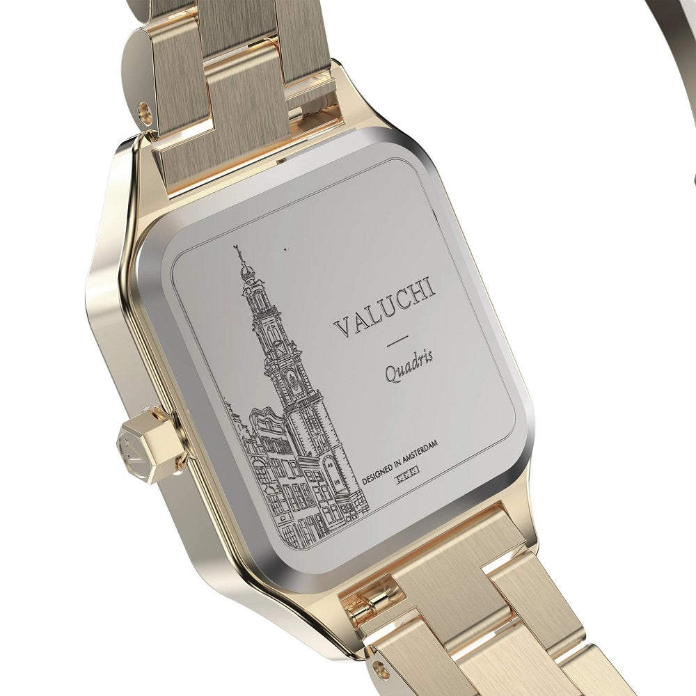 Quadris - 21mm Yellow Gold Roman