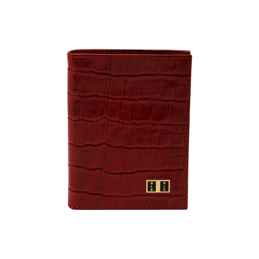 Bifold Wallet Croco Red