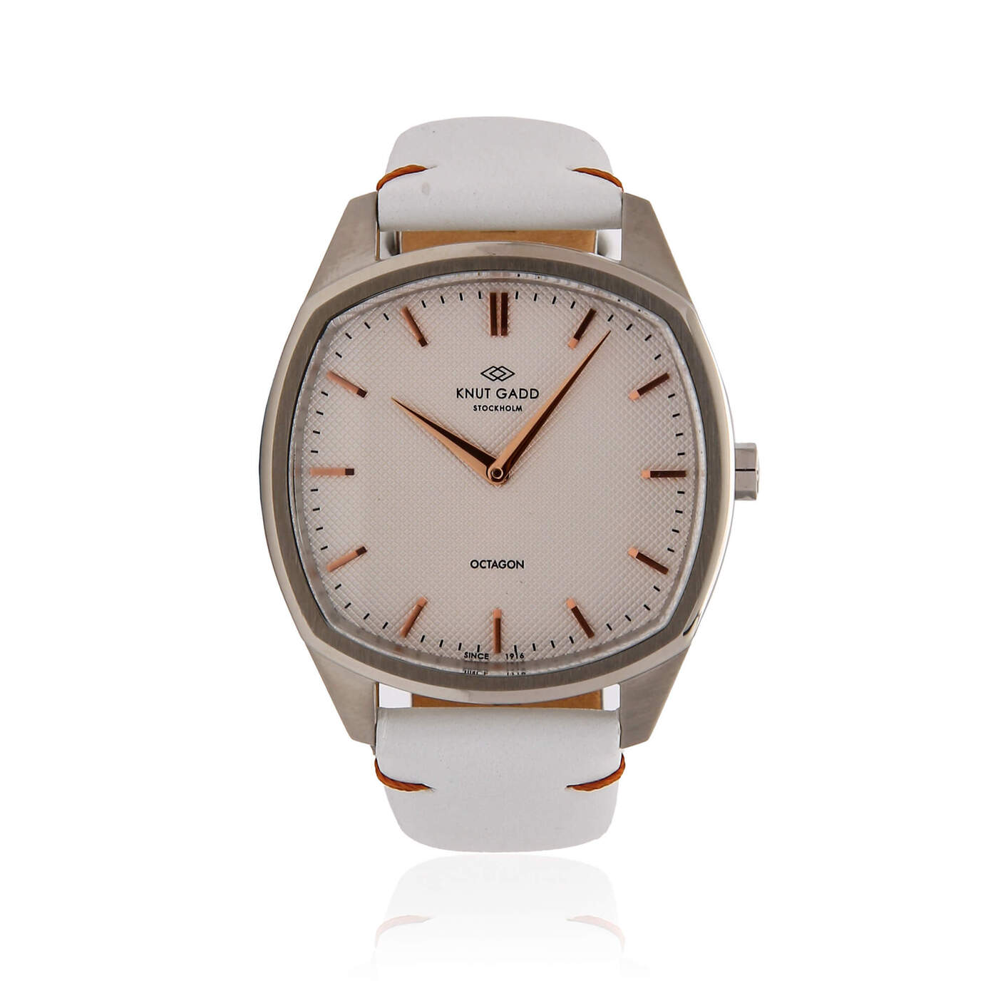 Octagon White Watch