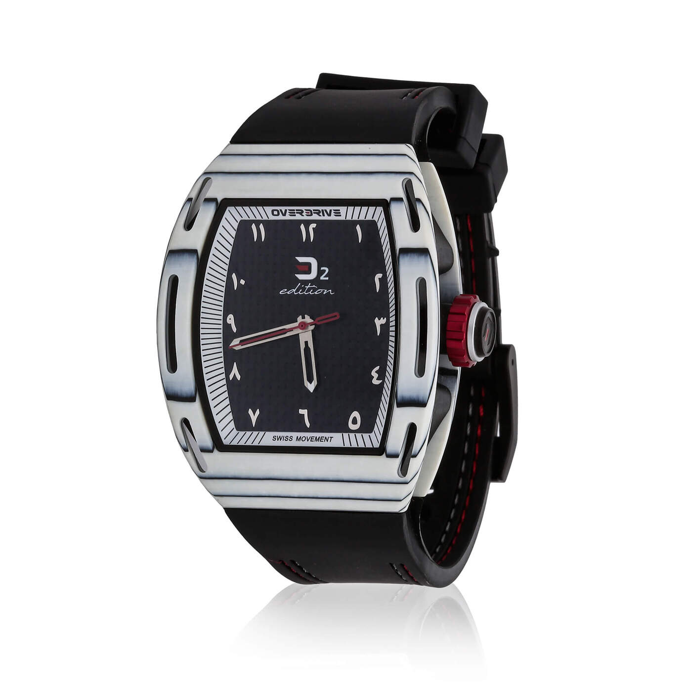 D2 Edition Arabic Watch - Black, Grey & White
