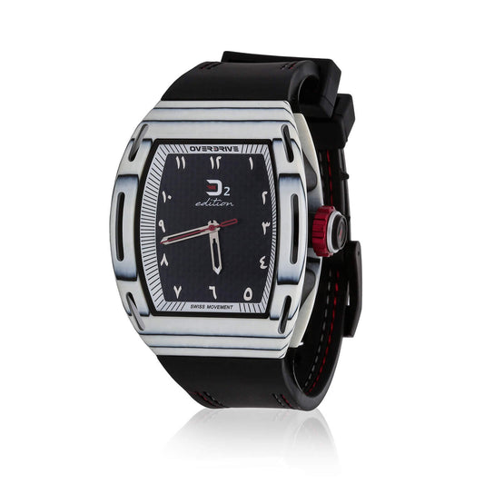 D2 Edition Arabic Watch - Black, Grey & White