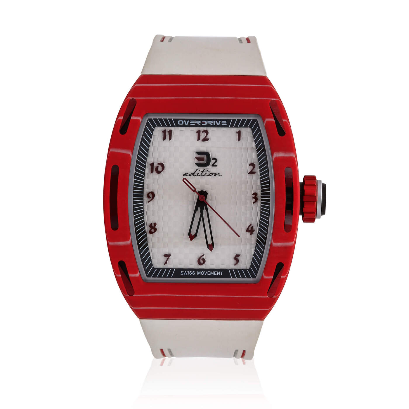 D2 Edition English Watch - Red & White
