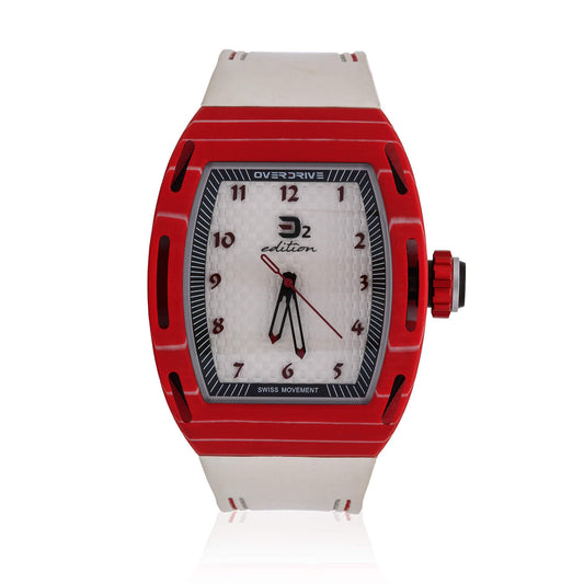 D2 Edition English Watch - Red & White