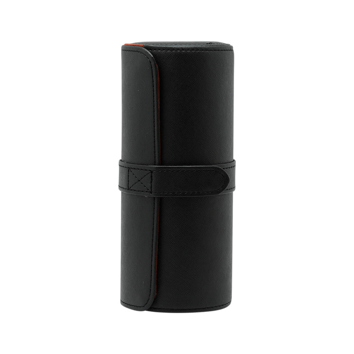 3 Slots Leather Watch Case - Black