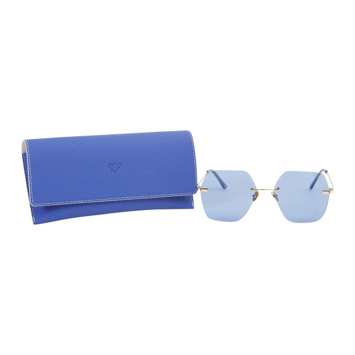 Lovestory Sunglass - Gold/Blue Pastel LS01BFT