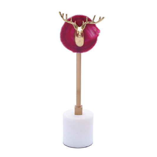Red Dear Head Decor