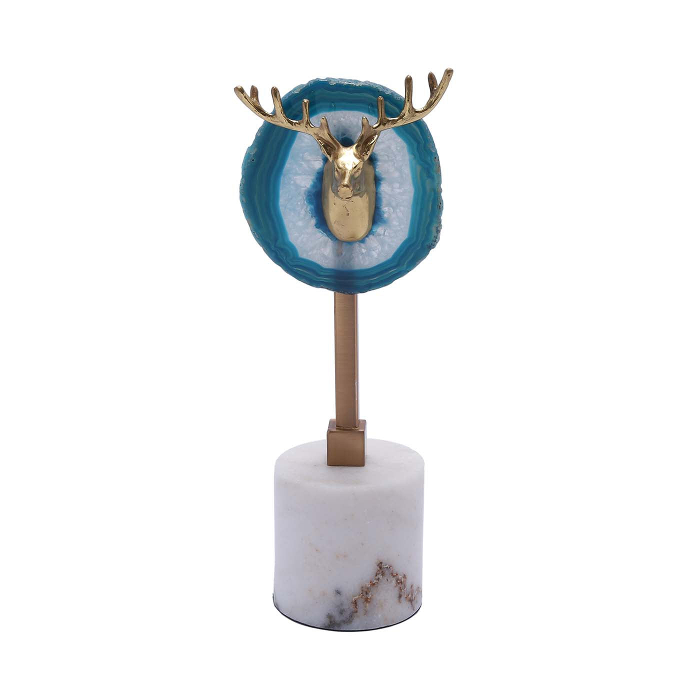 Blue Dear Head Decor